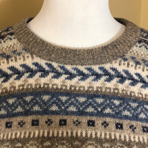 VINTAGE Nordic Faire Isle Size XL Woodstock Shetland Graphic Unisex Hong Kong - Picture 5 of 11